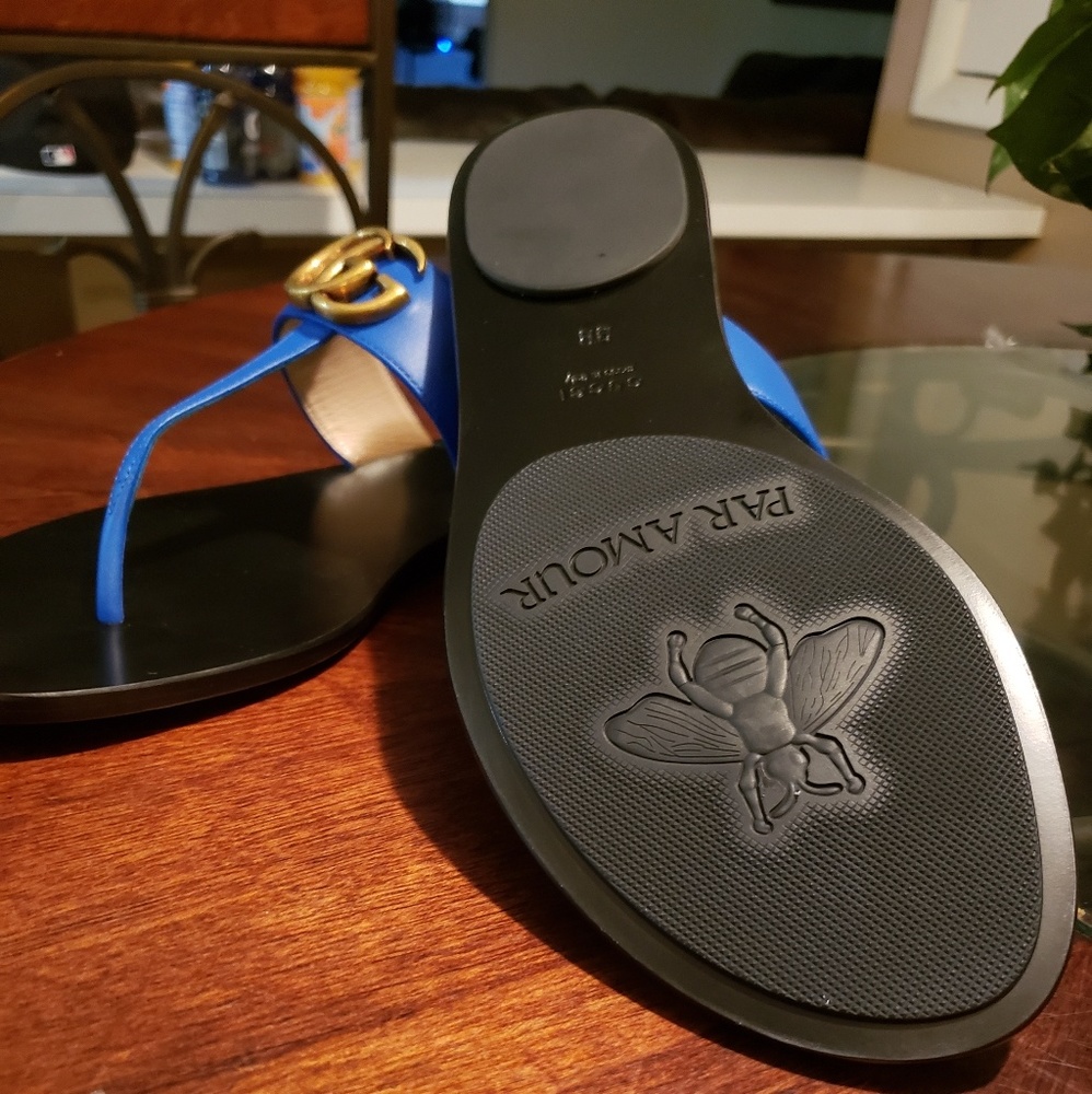 Authentic Gucci Marmont thong sandals..SOLD.. - Picture 3 of 4